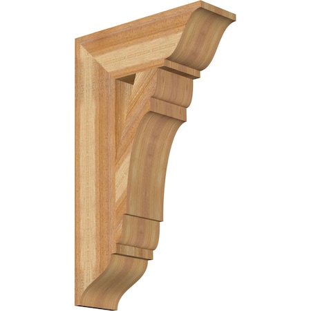 Olympic Traditional Rough Sawn Bracket, Western Red Cedar, 6W X 18D X 30H